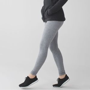 VGUC lululemon Wunder Under Pant Legging Heathered Slate Sz 4 32” inseam